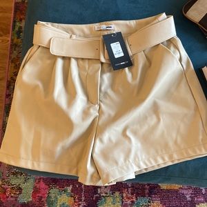 Faux Leather shorts